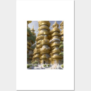 The Grand Temple of Flowers The Empress' Swirling Garden The Temple of Truth Is White Parnassus Posters and Art